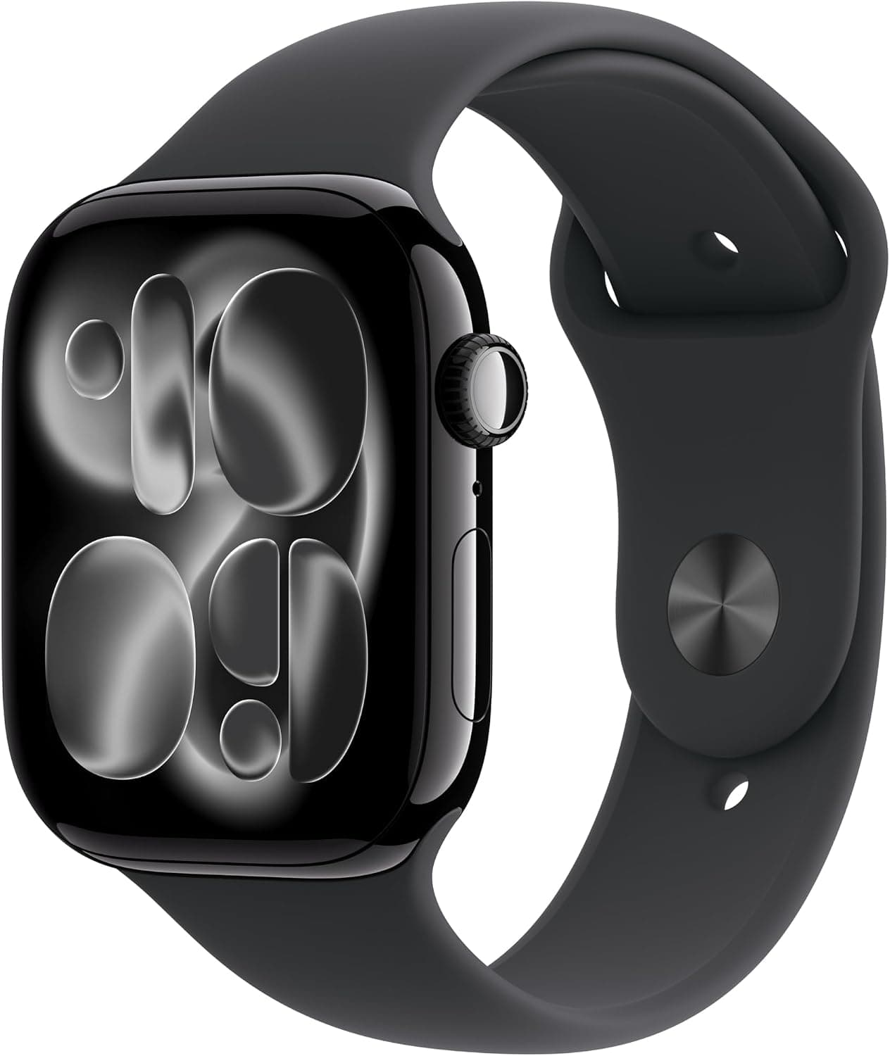 ساعت هوشمند Apple Watch Series 11 GPS + Cellular با قاب تیتانیومی اردوازی 42 mm و بند ورزشی مشکی S/M ساعت هوشمند Apple Watch Series 11 GPS + Cellular با قاب تیتانیومی اردوازی 42 mm و بند ورزشی مشکی S/M