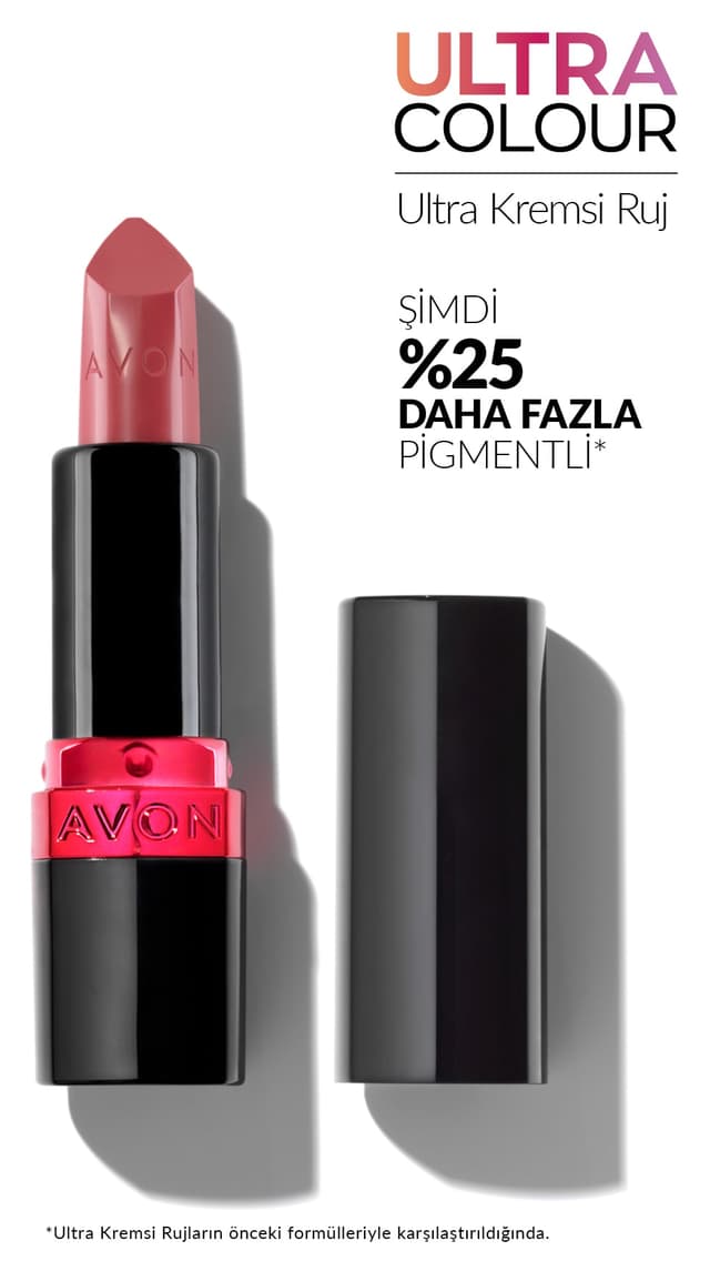 رژ لب کرمی Avon Ultra رنگ نود صورتی رژ لب کرمی Avon Ultra رنگ نود صورتی