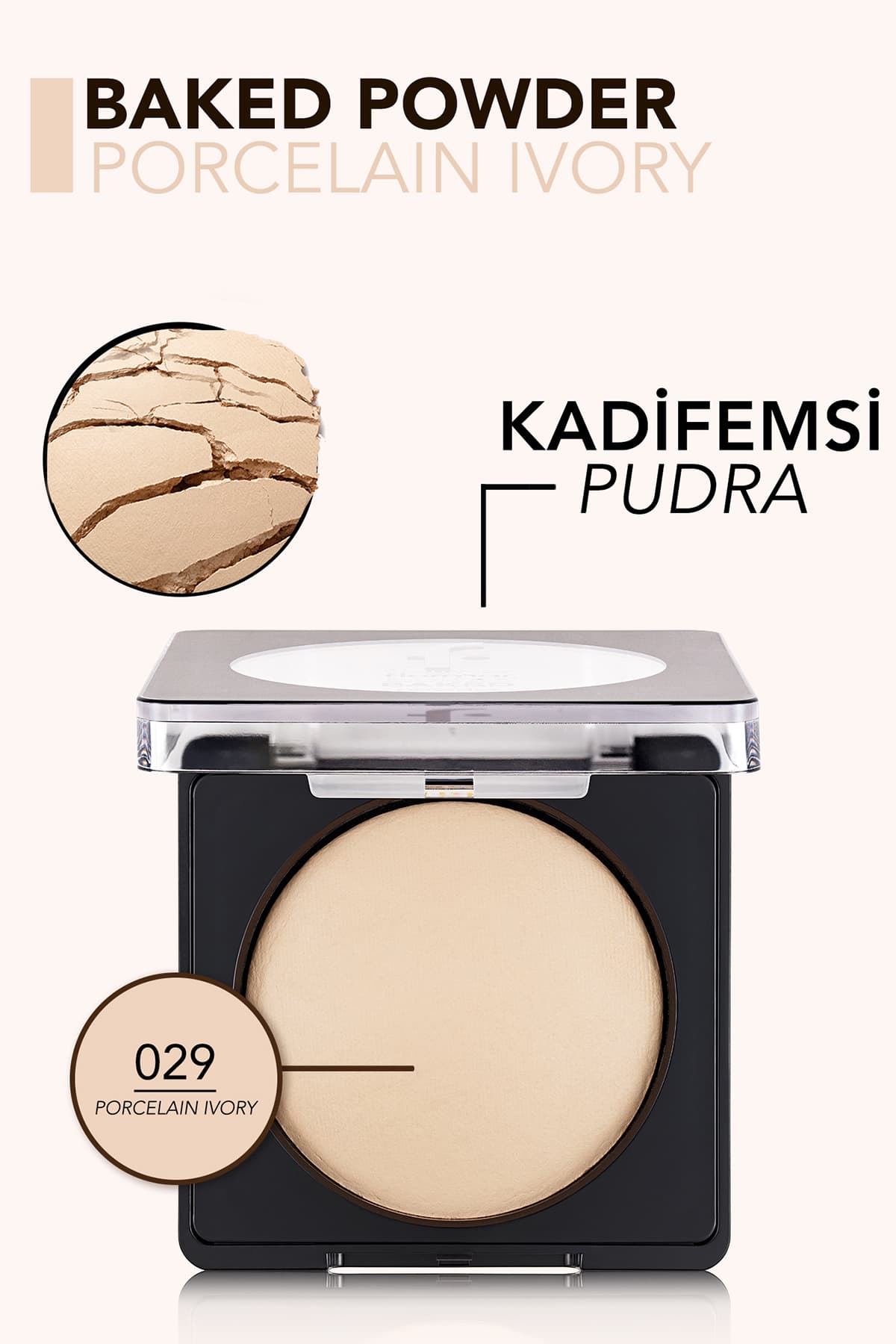 پودر فشرده پختهشده Flormar با پیگمنت بالا و جلوه نیمهمات پودر فشرده پختهشده Flormar با پیگمنت بالا و جلوه نیمهمات