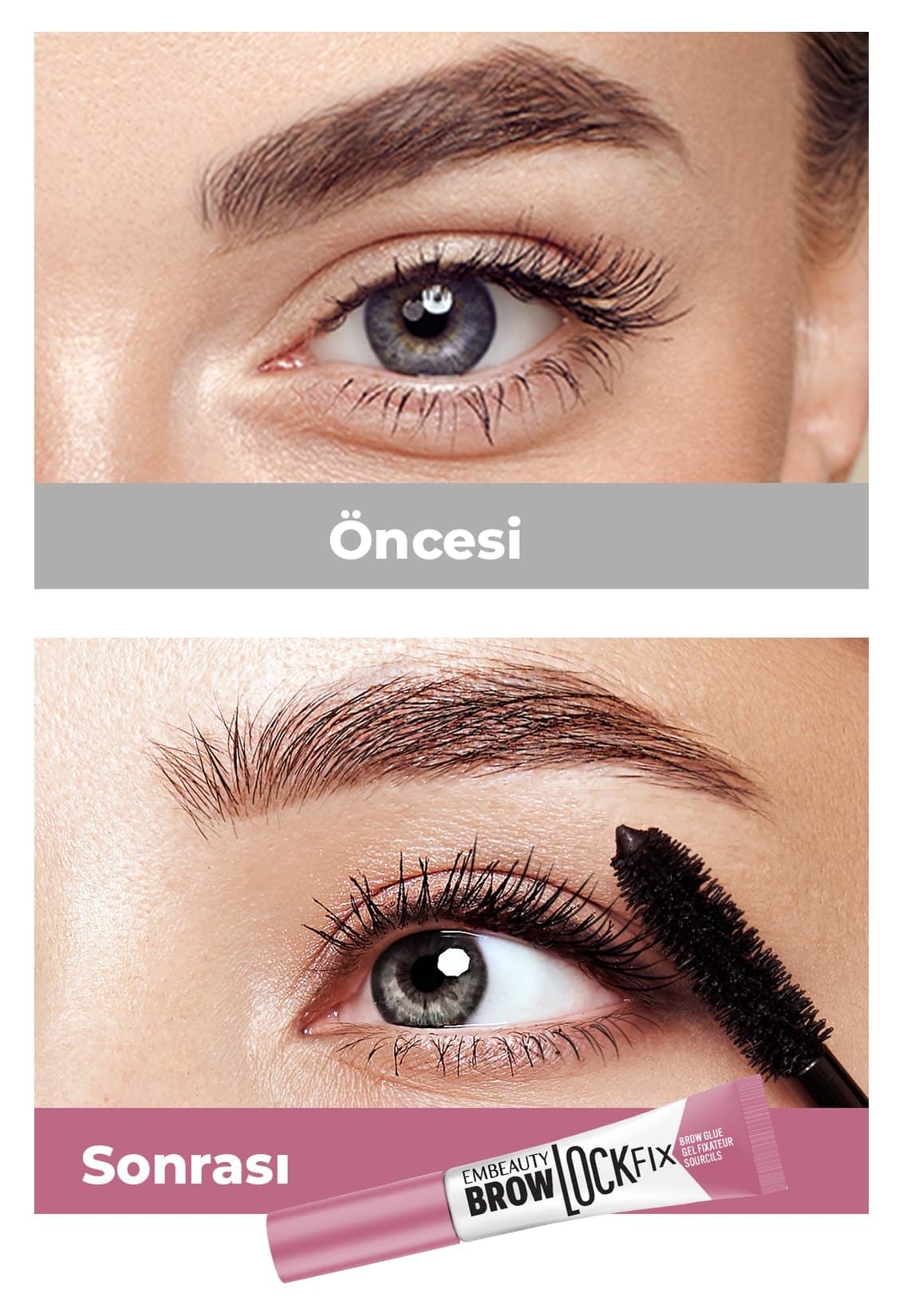 ماسکارای ثابتکننده ابرو Embeauty Brow Lock Fix شفاف با بیوتین و B5 ماسکارای ثابتکننده ابرو Embeauty Brow Lock Fix شفاف با بیوتین و B5