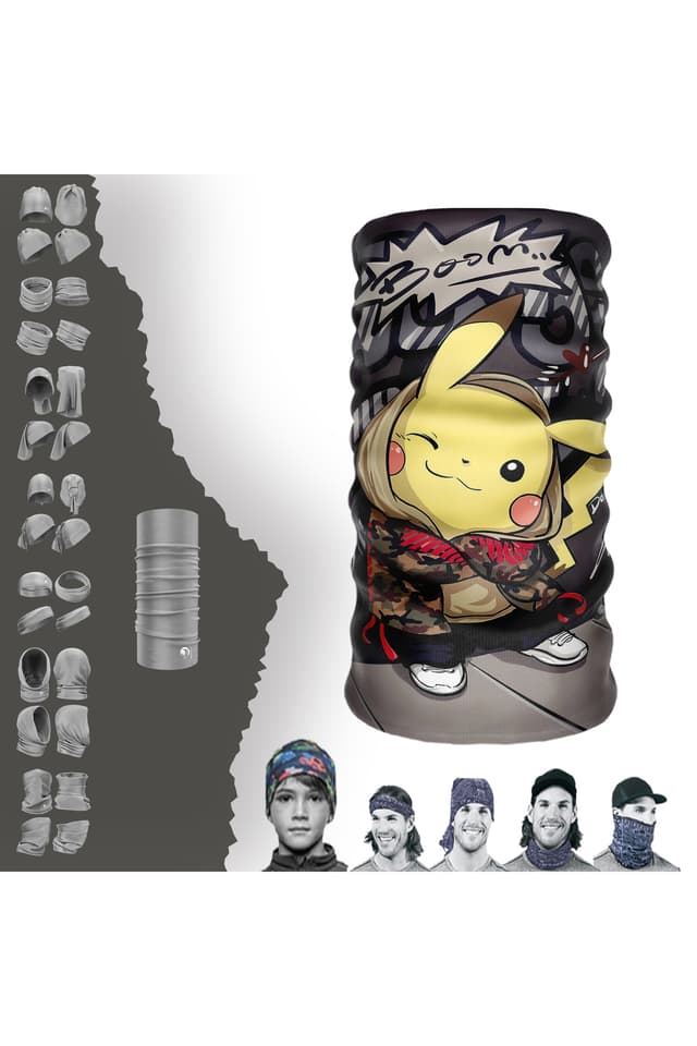 باندانا گردنی e taktik Extreme طرح Pikachu باندانا گردنی e taktik Extreme طرح Pikachu
