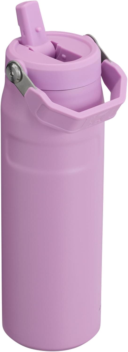 بطری آب عایق Stanley با نی Flip Straw 2.0 مدل IceFlow Aerolight، 0.7 Litre، یاسی، استیل ضدزنگ بطری آب عایق Stanley با نی Flip Straw 2.0 مدل IceFlow Aerolight، 0.7 Litre، یاسی، استیل ضدزنگ