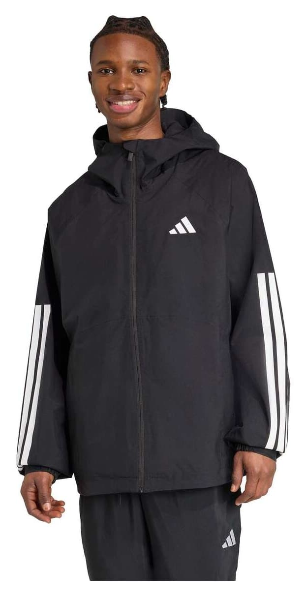 کاپشن مردانه adidas Essentials کاپوتدار CLIMAPROOF 3-Stripes کاپشن مردانه adidas Essentials کاپوتدار CLIMAPROOF 3-Stripes