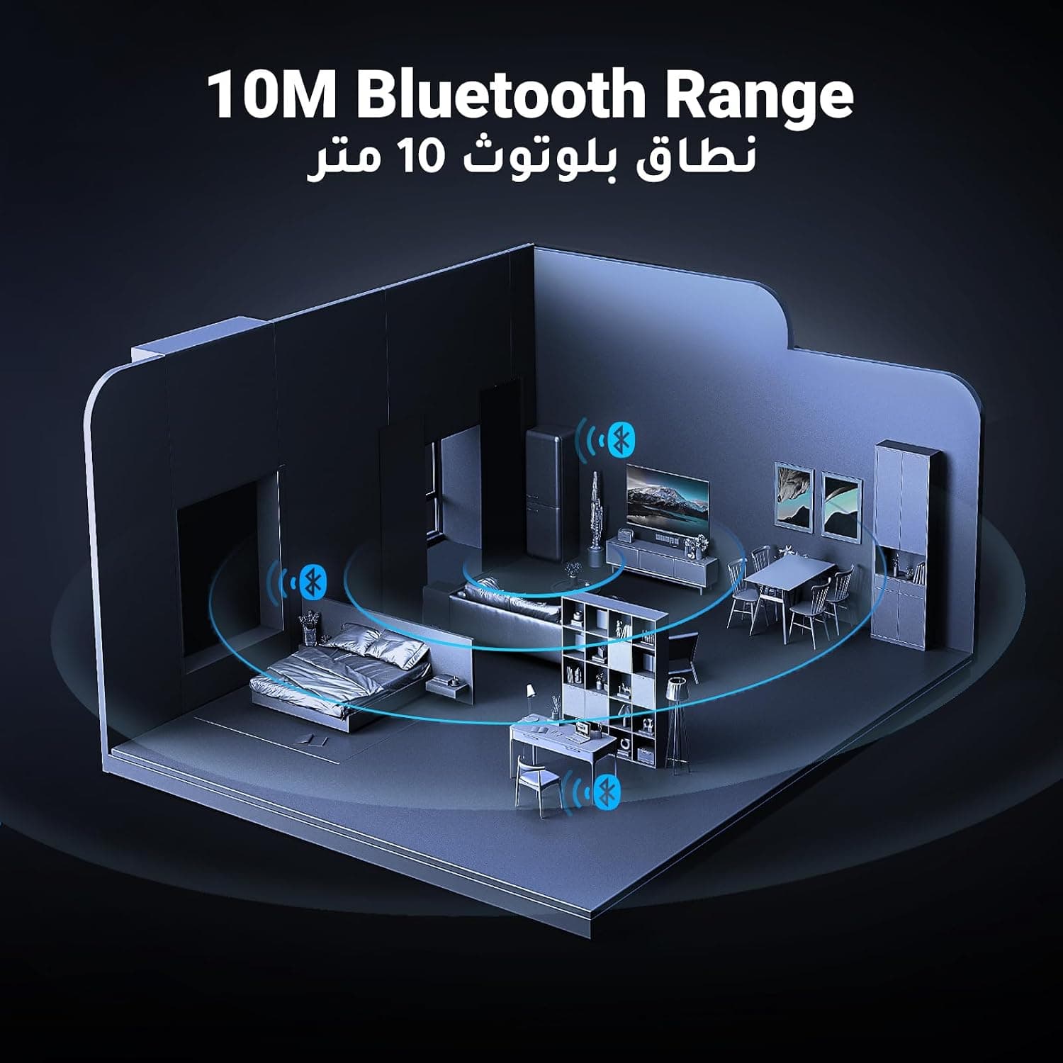 گیرنده بلوتوثی صوتی UGREEN مدل 5.4 با خروجی 3.5mm و 2RCA گیرنده بلوتوثی صوتی UGREEN مدل 5.4 با خروجی 3.5mm و 2RCA