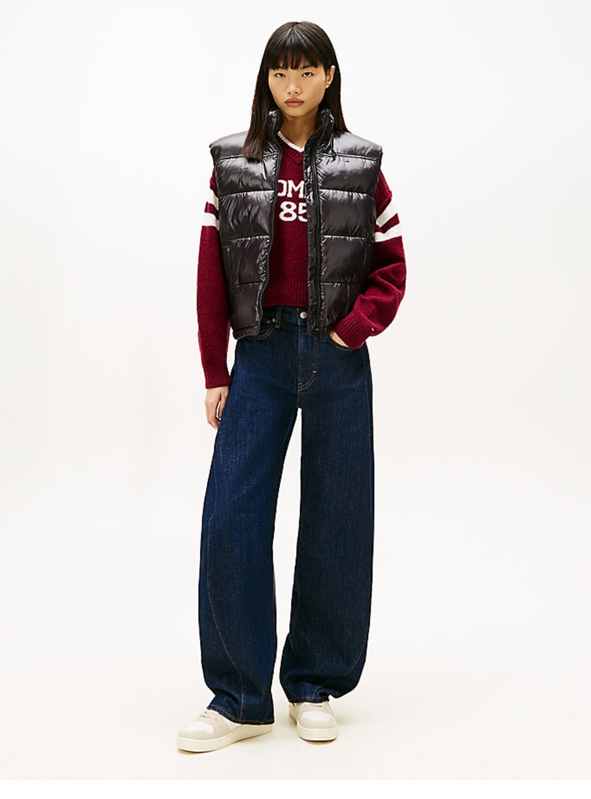 جلیقه زنانه Tommy Hilfiger براق TJW Essenial Puffer جلیقه زنانه Tommy Hilfiger براق TJW Essenial Puffer