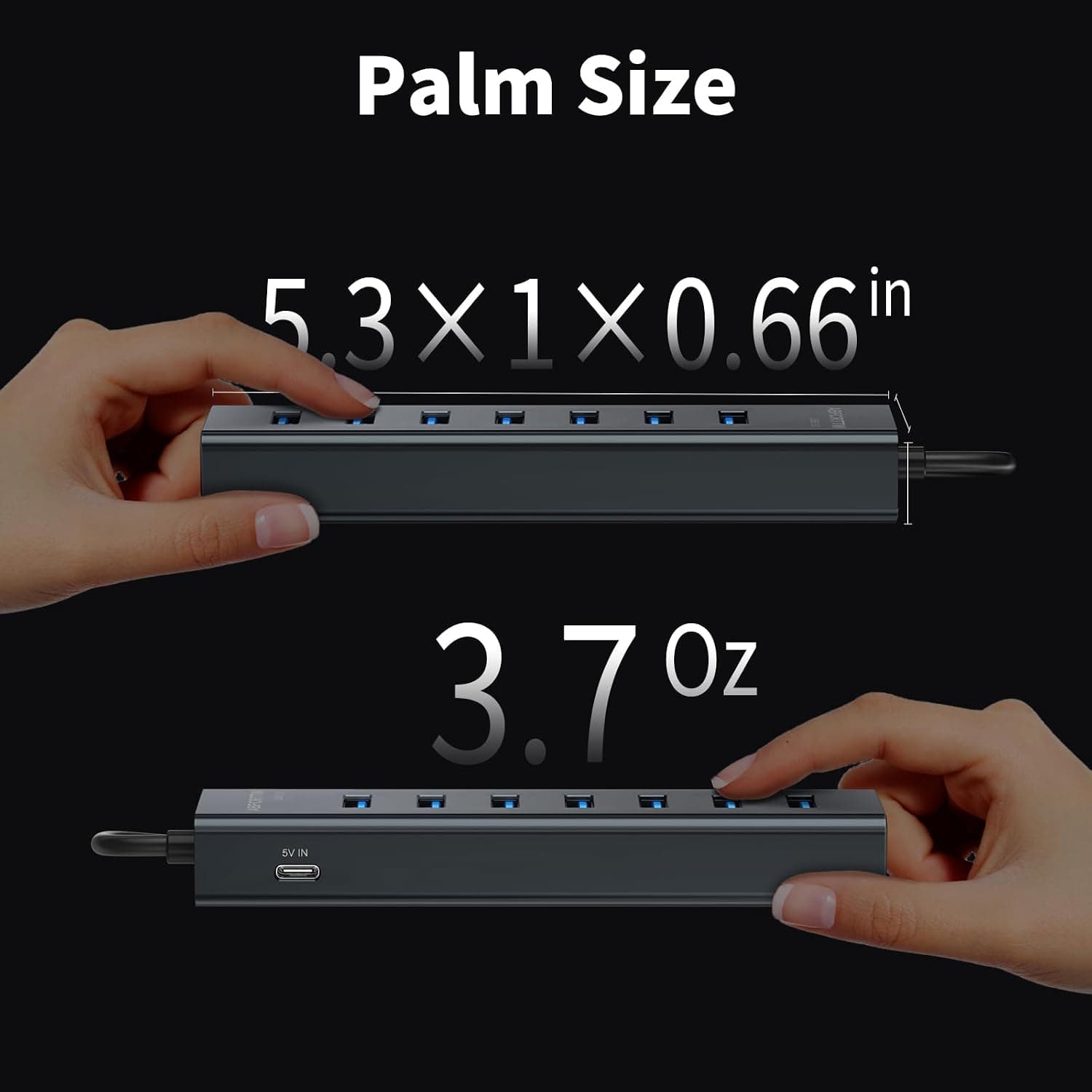 هاب USB 3.0 ABFCRTTW هفتپورت آلومینیومی با کابل 180 cm هاب USB 3.0 ABFCRTTW هفتپورت آلومینیومی با کابل 180 cm
