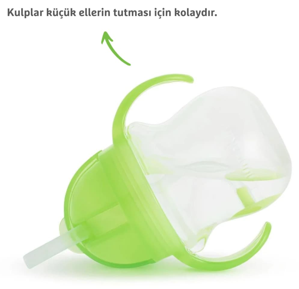 لیوان آموزشی Munchkin با نوک کلیکلاک و نی 207ml سبز 6 ماهه لیوان آموزشی Munchkin با نوک کلیکلاک و نی 207ml سبز 6 ماهه