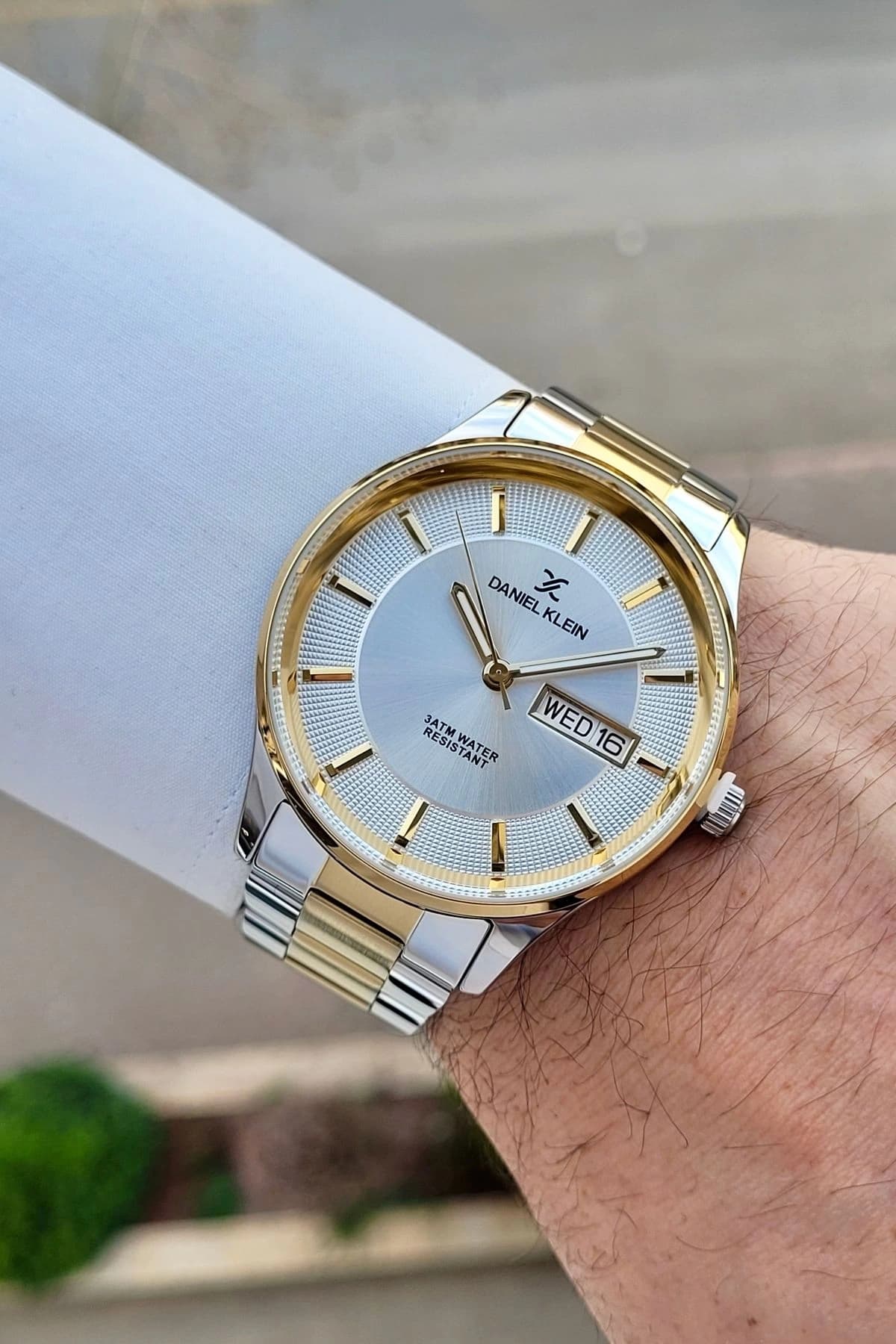 ساعت مچی مردانه Daniel Klein Gold نقرهای تقویم و نمایش روز 44mm ساعت مچی مردانه Daniel Klein Gold نقرهای تقویم و نمایش روز 44mm