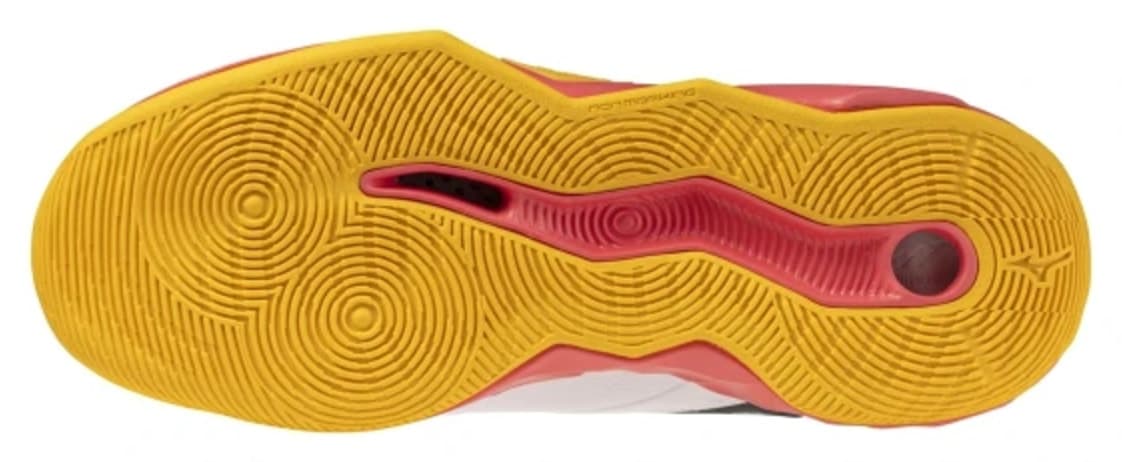 کفش والیبال یونیسکس Mizuno Wave Momentum Pro MID سفید نارنجی کفش والیبال یونیسکس Mizuno Wave Momentum Pro MID سفید نارنجی