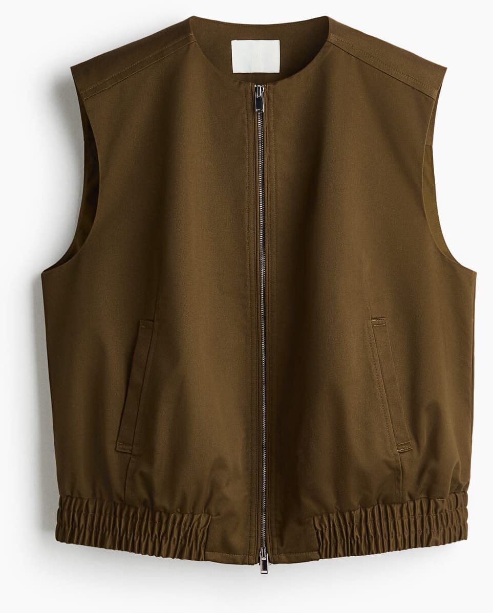 جلیقه زنانه H&M از جنس گاباردین جلیقه زنانه H&M از جنس گاباردین