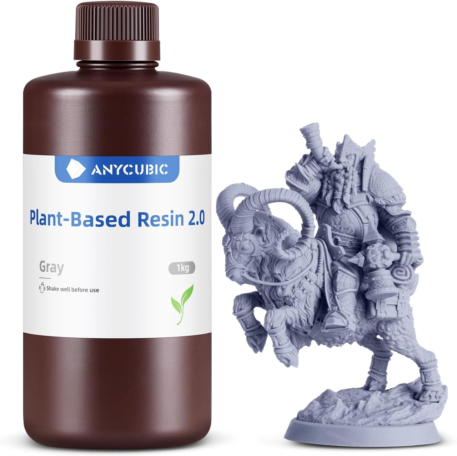 رزین پرینتر سه بعدی ANYCUBIC کمبو و ایمن با 405nm گیاهی خاکستری 1000g رزین پرینتر سه بعدی ANYCUBIC کمبو و ایمن با 405nm گیاهی خاکستری 1000g
