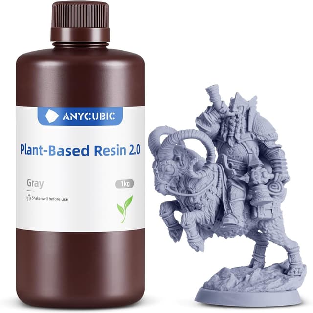 رزین پرینتر سه بعدی ANYCUBIC کمبو و ایمن با 405nm گیاهی خاکستری 1000g رزین پرینتر سه بعدی ANYCUBIC کمبو و ایمن با 405nm گیاهی خاکستری 1000g