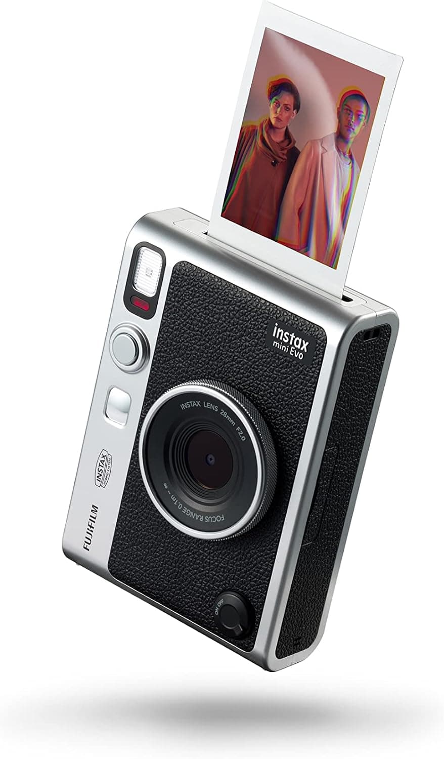 دوربین چاپ فوری هیبریدی Fujifilm Instax مدل Mini Evo همراه با 20 شات و کیف مشکی دوربین چاپ فوری هیبریدی Fujifilm Instax مدل Mini Evo همراه با 20 شات و کیف مشکی