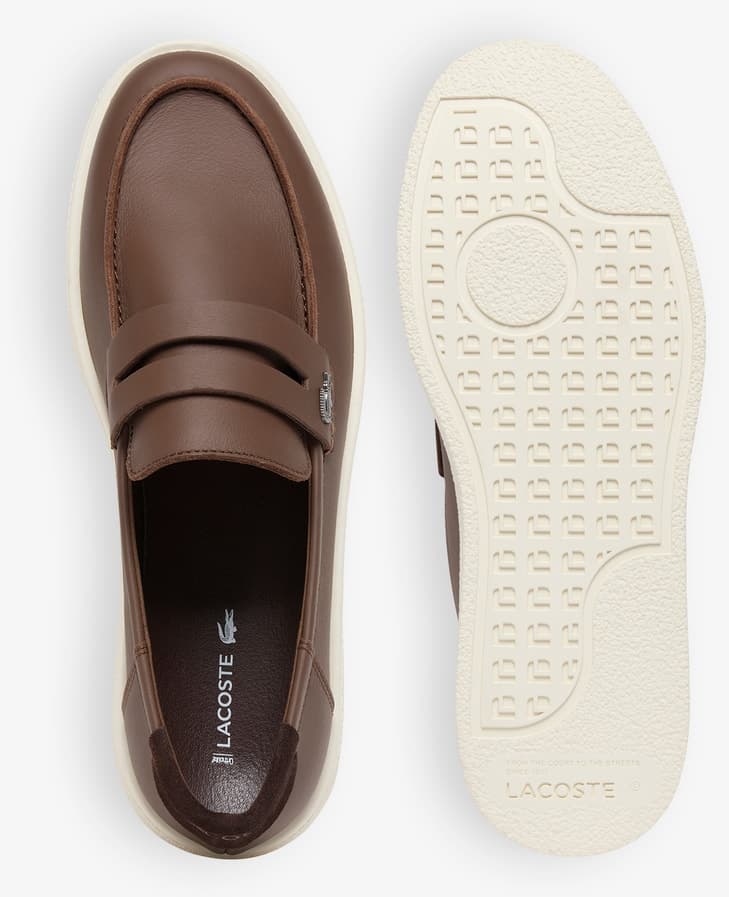 کفش لافر مردانه Lacoste قهوهای مدل Cochet کفش لافر مردانه Lacoste قهوهای مدل Cochet