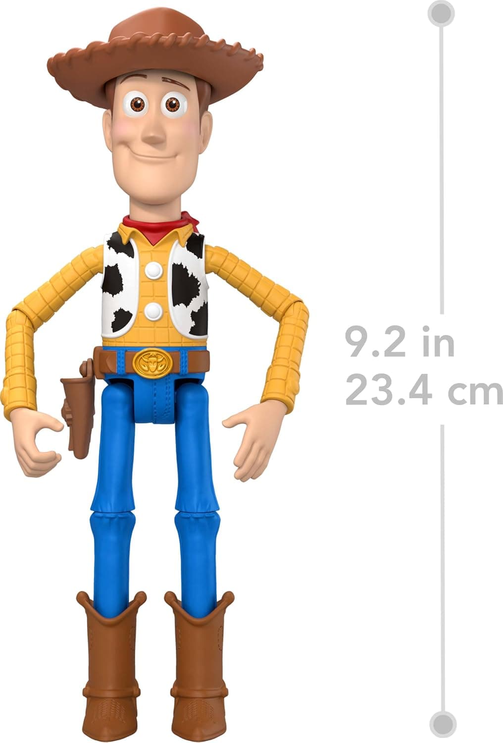 فیگور اکشن Disney and Pixar Toy Story Woody Mattel کلانتر کابوی با 14 مفصل متحرک و کلاه جداشدنی 9.2 Inch مدل JKV14 فیگور اکشن Disney and Pixar Toy Story Woody Mattel کلانتر کابوی با 14 مفصل متحرک و کلاه جداشدنی 9.2 Inch مدل JKV14