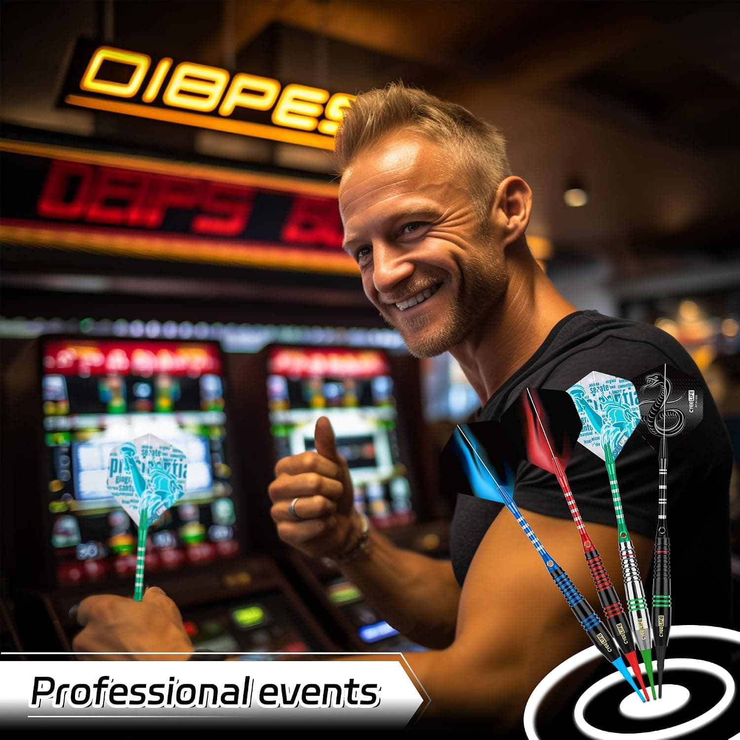 ست دارت نوکپلاستیکی CyeeLife، 12 Pcs با وزن 18 Gram، شفت آلومینیومی 4 رنگ، 100 نوک یدکی، 16pcs فلایت و 2pcs محافظ فلایت ست دارت نوکپلاستیکی CyeeLife، 12 Pcs با وزن 18 Gram، شفت آلومینیومی 4 رنگ، 100 نوک یدکی، 16pcs فلایت و 2pcs محافظ فلایت