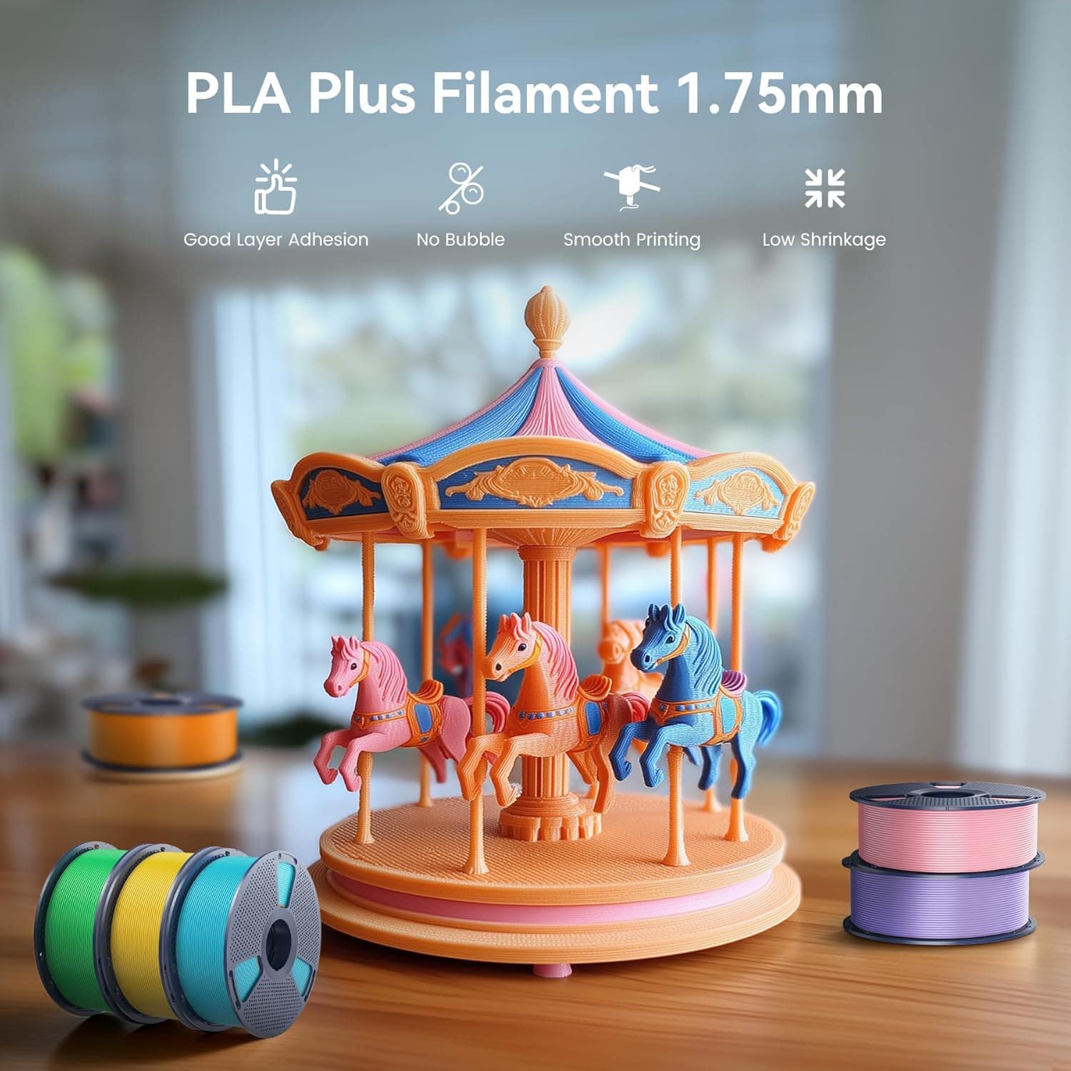 فیلامنت پرینتر سه بعدی SUNLU PLA+ قطر 1.75mm سفید استخوانی 1KG فیلامنت پرینتر سه بعدی SUNLU PLA+ قطر 1.75mm سفید استخوانی 1KG