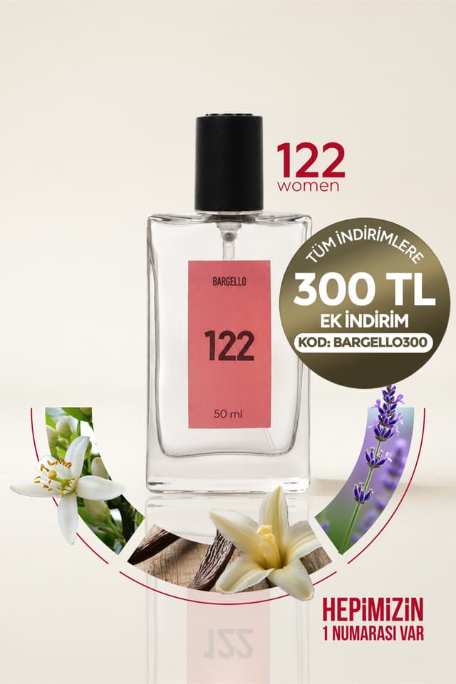 عطر زنانه Bargello حجم 50ml ادو پرفیوم EDP شرقی مدل 122 عطر زنانه Bargello حجم 50ml ادو پرفیوم EDP شرقی مدل 122