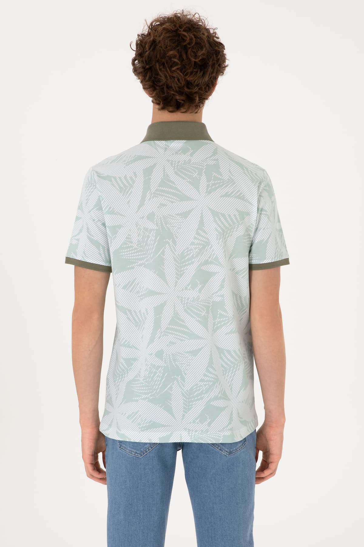 تیشرت مردانه U.S. Polo Assn. فیت معمولی یقه پولو سبز آبی مدل 50306854-VR048 تیشرت مردانه U.S. Polo Assn. فیت معمولی یقه پولو سبز آبی مدل 50306854-VR048