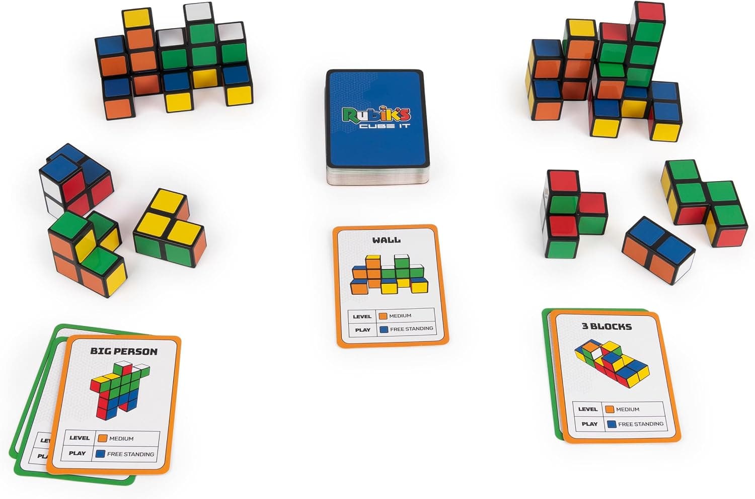 مکعب پازل سهبعدی Rubik's برای کودکان و بزرگسالان، بازی سرعتی حل مسئله مناسب 7+ مکعب پازل سهبعدی Rubik's برای کودکان و بزرگسالان، بازی سرعتی حل مسئله مناسب 7+