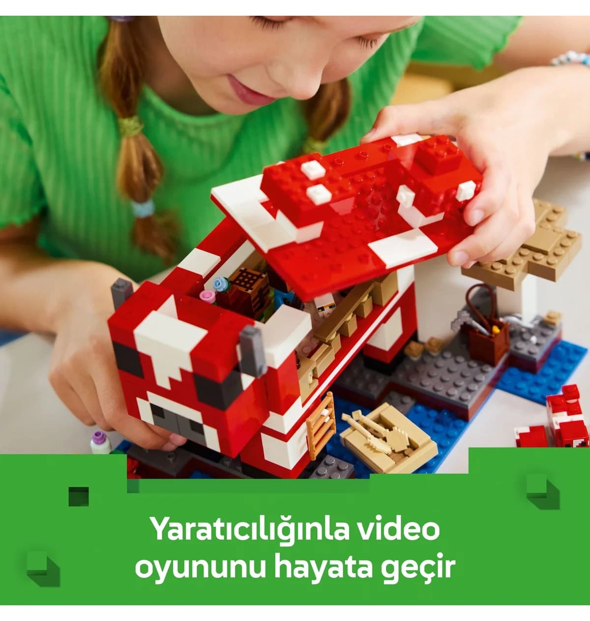 لگو Minecraft خانه Mooshroom مدل 21270 با 500 قطعه لگو Minecraft خانه Mooshroom مدل 21270 با 500 قطعه