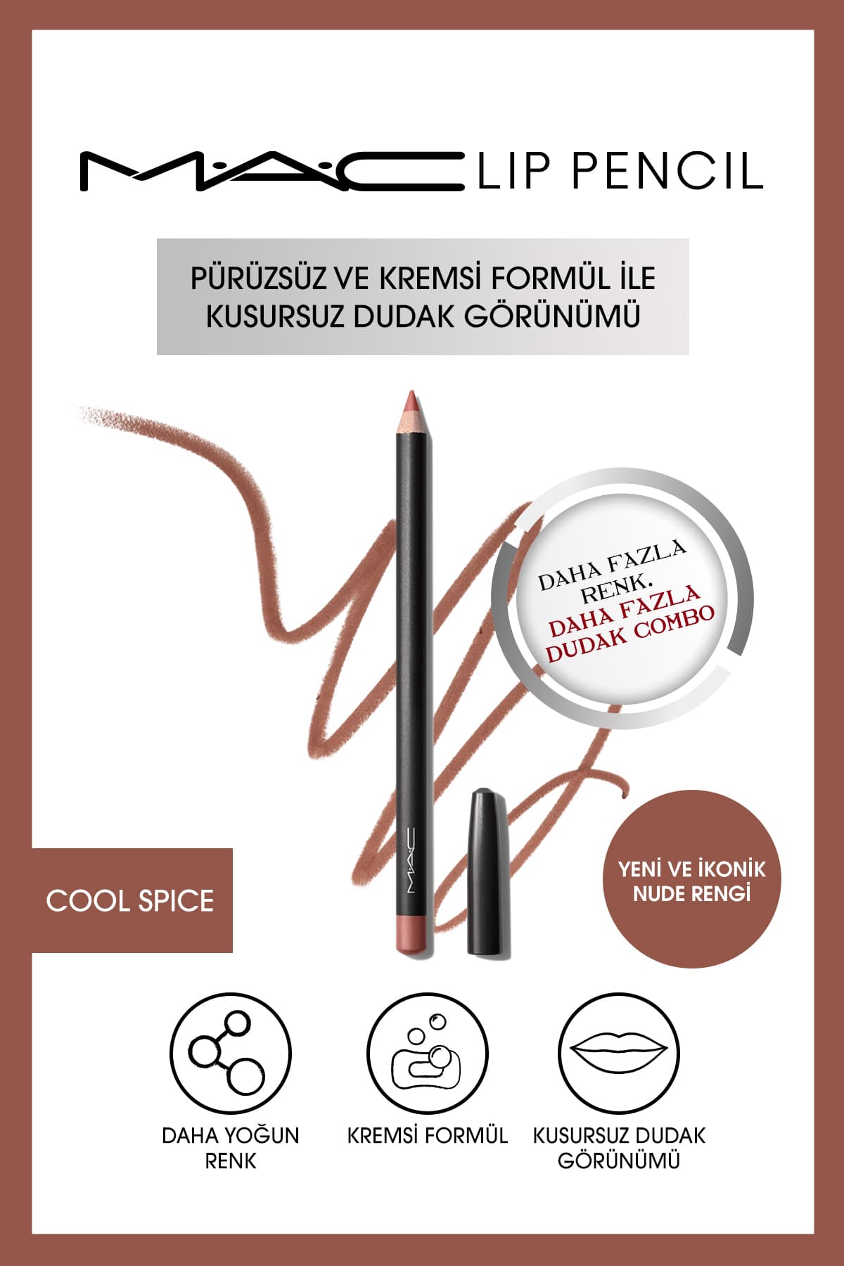 مداد لب Mac کرمی و ماندگار آلویی 1.45g مداد لب Mac کرمی و ماندگار آلویی 1.45g