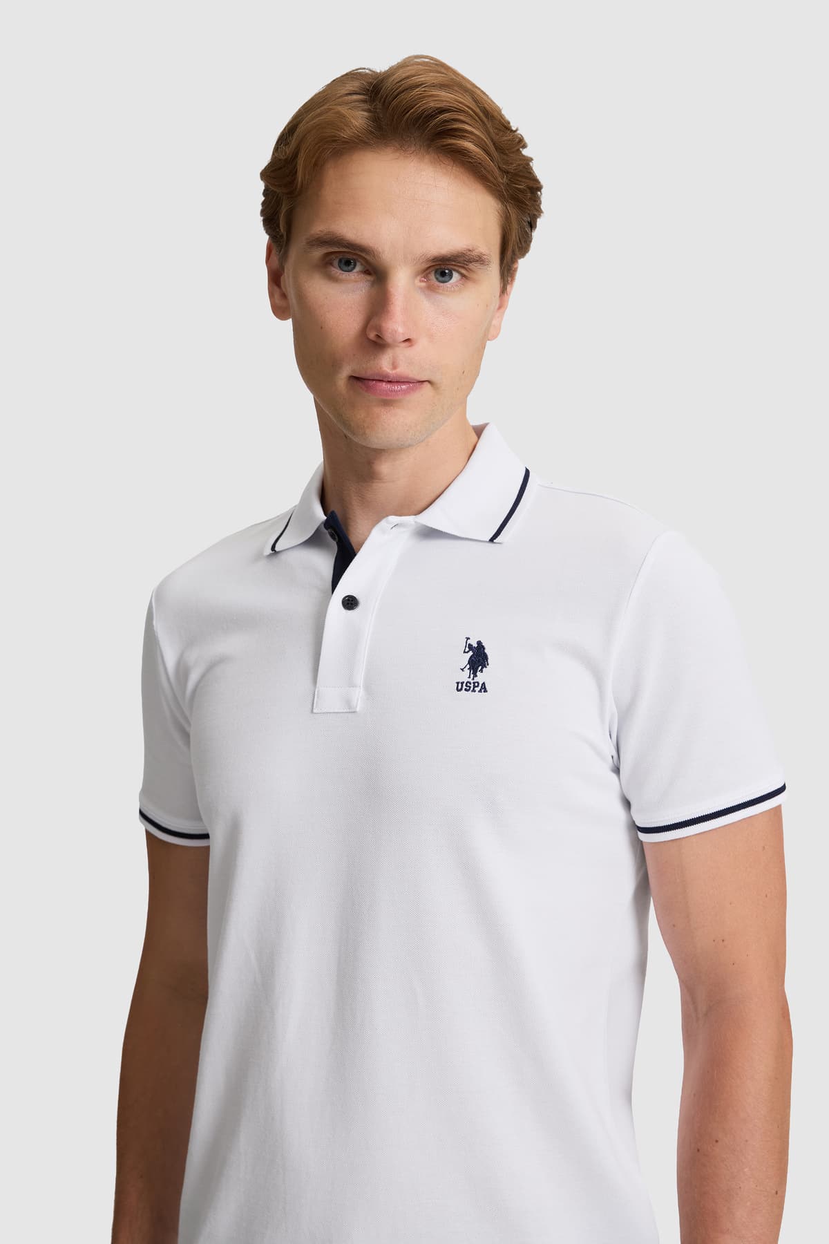 تیشرت مردانه یقهپولو U.S. Polo Assn. سفید فیت اسلیم مدل 50326975-VR013 تیشرت مردانه یقهپولو U.S. Polo Assn. سفید فیت اسلیم مدل 50326975-VR013