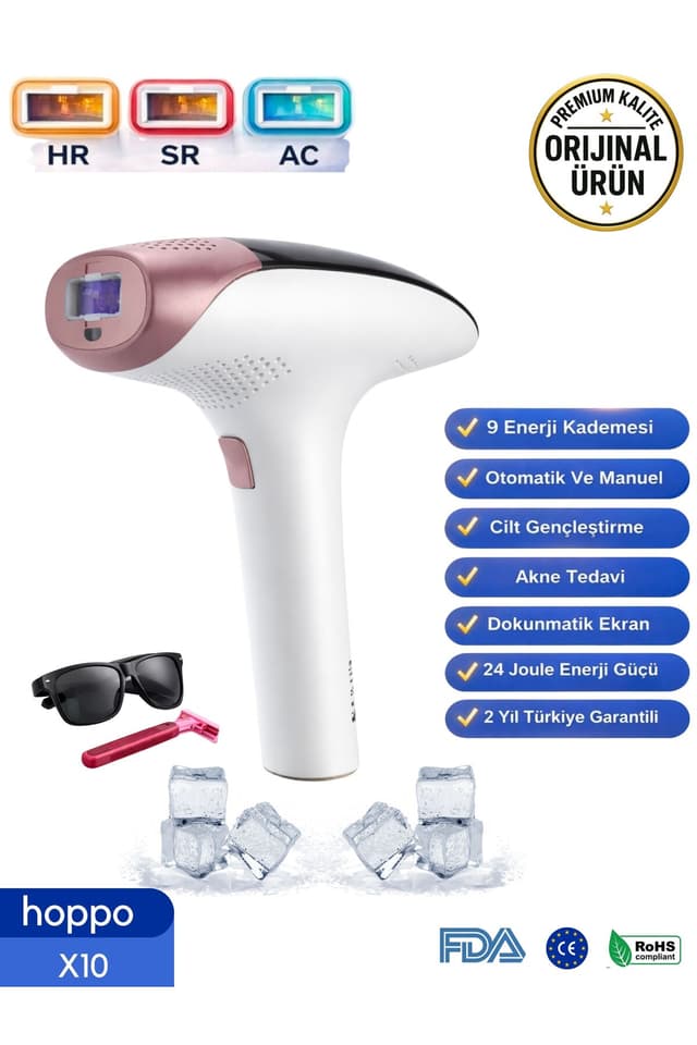 دستگاه لیزر اپیلاسیون IPL یخی hoppo با صفحهنمایش لمسی و 999,999 شات مدل X10 دستگاه لیزر اپیلاسیون IPL یخی hoppo با صفحهنمایش لمسی و 999,999 شات مدل X10