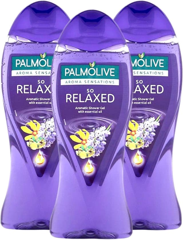 ژل حمام Palmolive Aroma Sensations So Relaxed با روغنهای اسانسی 3×500ml ژل حمام Palmolive Aroma Sensations So Relaxed با روغنهای اسانسی 3×500ml