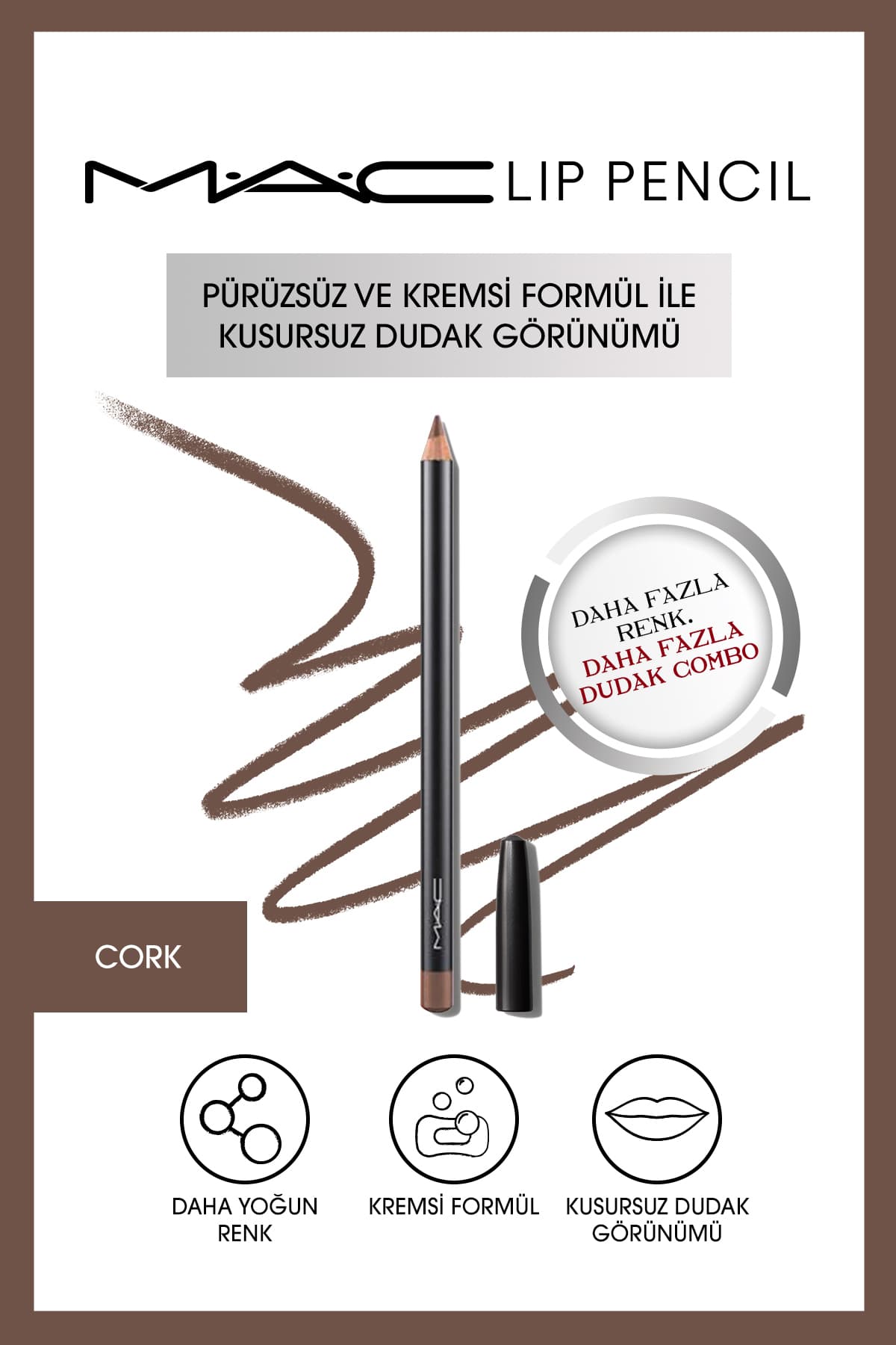 مداد لب Mac کرمی و ماندگار آلویی 1.45g مداد لب Mac کرمی و ماندگار آلویی 1.45g