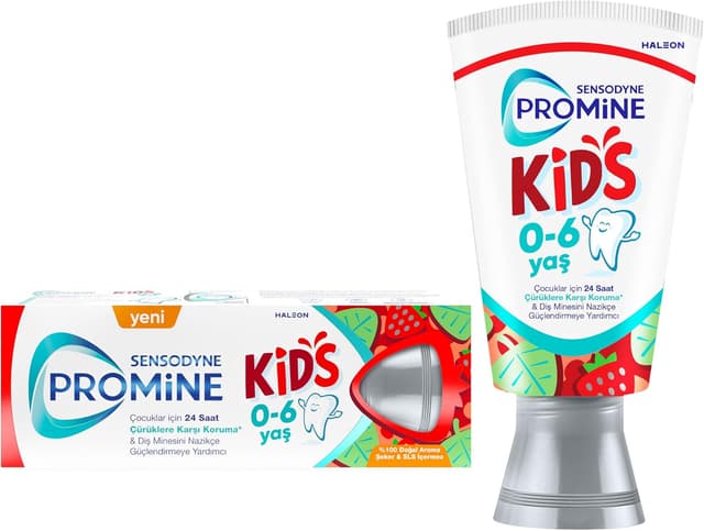 خمیردندان کودک Sensodyne Promine 0-6 ساله با طعم توتفرنگی 50 ml خمیردندان کودک Sensodyne Promine 0-6 ساله با طعم توتفرنگی 50 ml