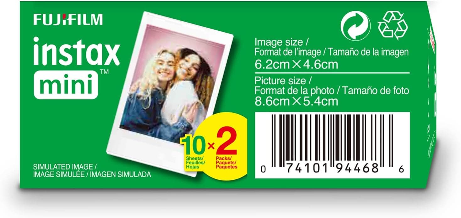 فیلم Fujifilm Instax Mini بسته 20 تایی فیلم Fujifilm Instax Mini بسته 20 تایی