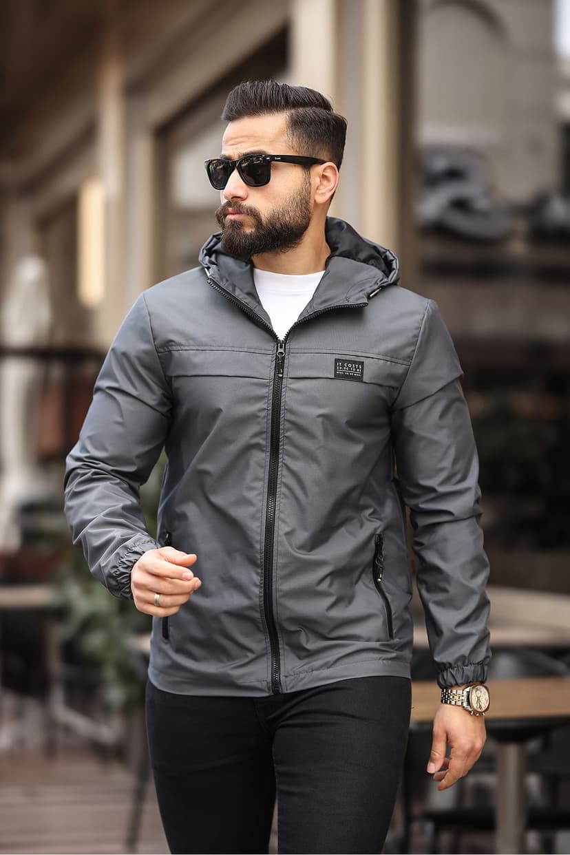 ژاکت بارانی مردانه S&M CLOTHİNG ضد آب و بادگیر فصلی ژاکت بارانی مردانه S&M CLOTHİNG ضد آب و بادگیر فصلی