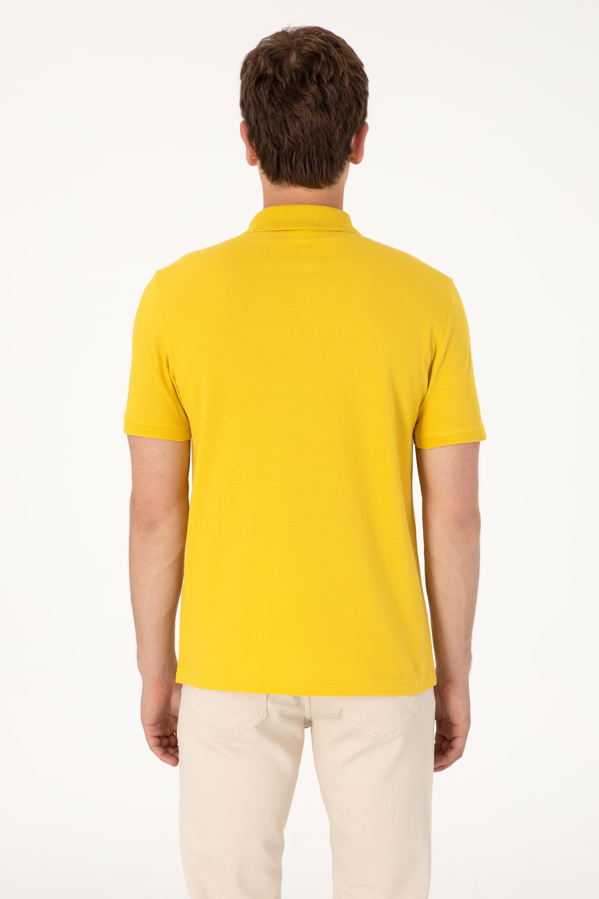 تیشرت مردانه U.S. Polo Assn. فیت معمولی یقه پولو زرد ساده مدل 50306007-VR094 تیشرت مردانه U.S. Polo Assn. فیت معمولی یقه پولو زرد ساده مدل 50306007-VR094