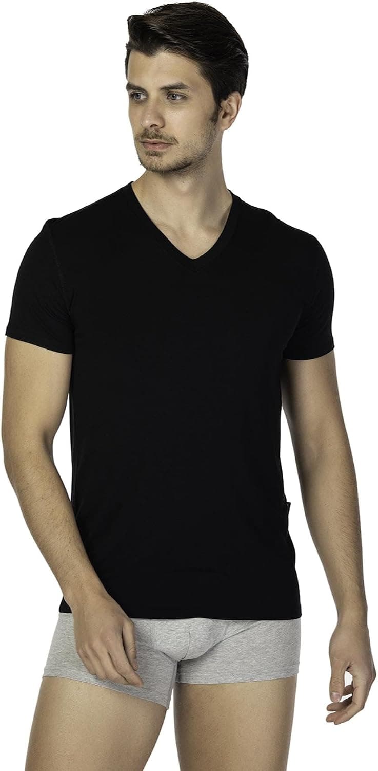رکابی مردانه D'S Damat یقه V مشکی سایز XXL رکابی مردانه D'S Damat یقه V مشکی سایز XXL
