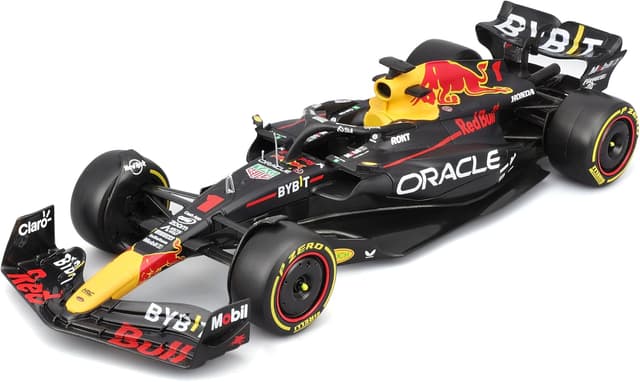 ماکت خودروی مسابقهای Bburago مقیاس 1:24 Oracle Red Bull Racing RB19 (2023) همراه فیگور ماکت خودروی مسابقهای Bburago مقیاس 1:24 Oracle Red Bull Racing RB19 (2023) همراه فیگور