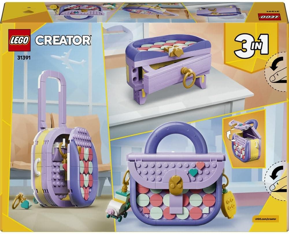 لگو کیف مدل Creator 3in1 Art Fashion Bag با فضای ذخیرهسازی 31391 لگو کیف مدل Creator 3in1 Art Fashion Bag با فضای ذخیرهسازی 31391