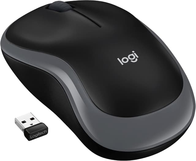 ماوس بیسیم Logitech مدل M185، حسگر اپتیکال 1.000 DPI، خاکستری ماوس بیسیم Logitech مدل M185، حسگر اپتیکال 1.000 DPI، خاکستری