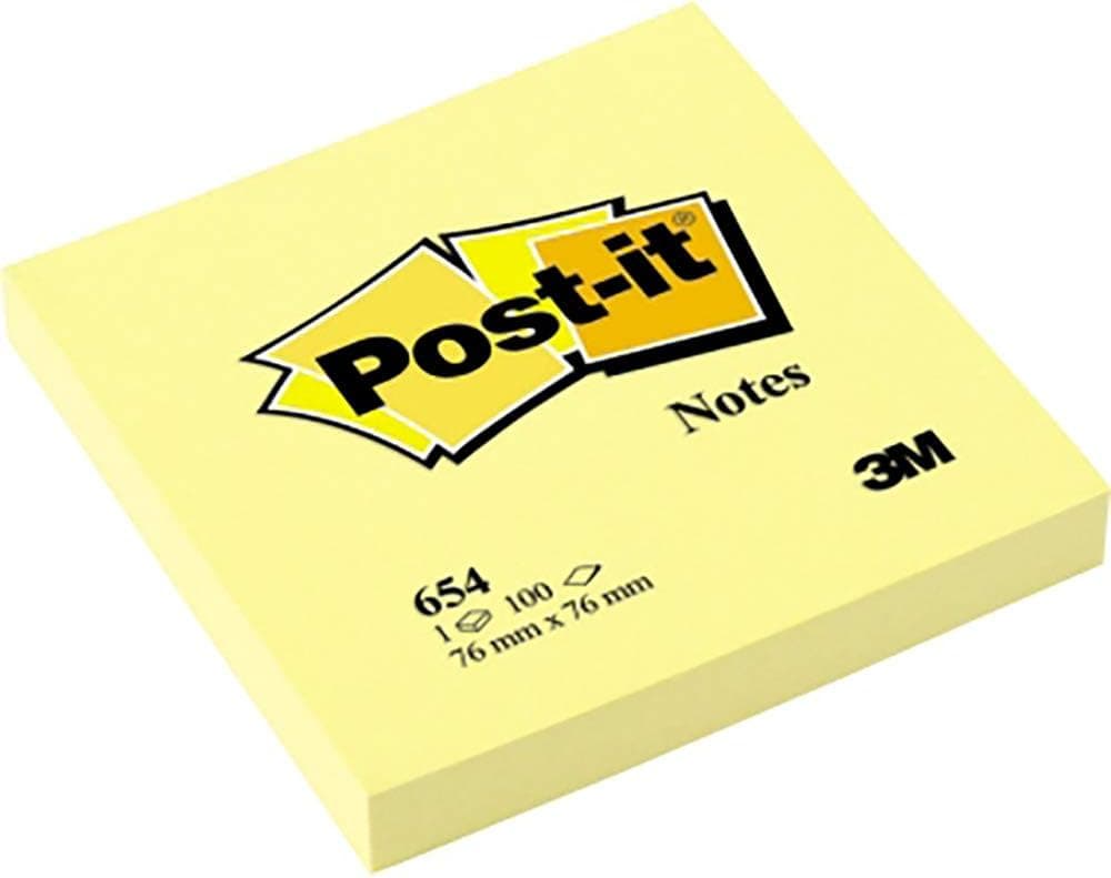 یادداشت چسبدار Post-it زرد 100 برگ یادداشت چسبدار Post-it زرد 100 برگ