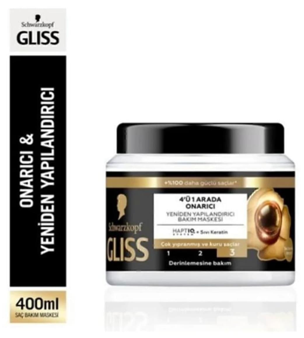 ماسک مو Gliss ترمیمکننده و بازسازیکننده ۴ در ۱ Ultimate Repair 400 ml ماسک مو Gliss ترمیمکننده و بازسازیکننده ۴ در ۱ Ultimate Repair 400 ml