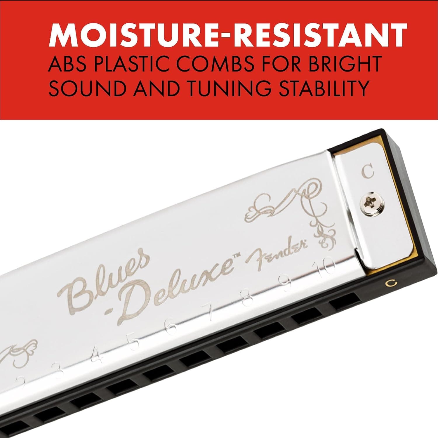 هارمونیکا Fender کلید C (دو) سری Blues Deluxe هارمونیکا Fender کلید C (دو) سری Blues Deluxe