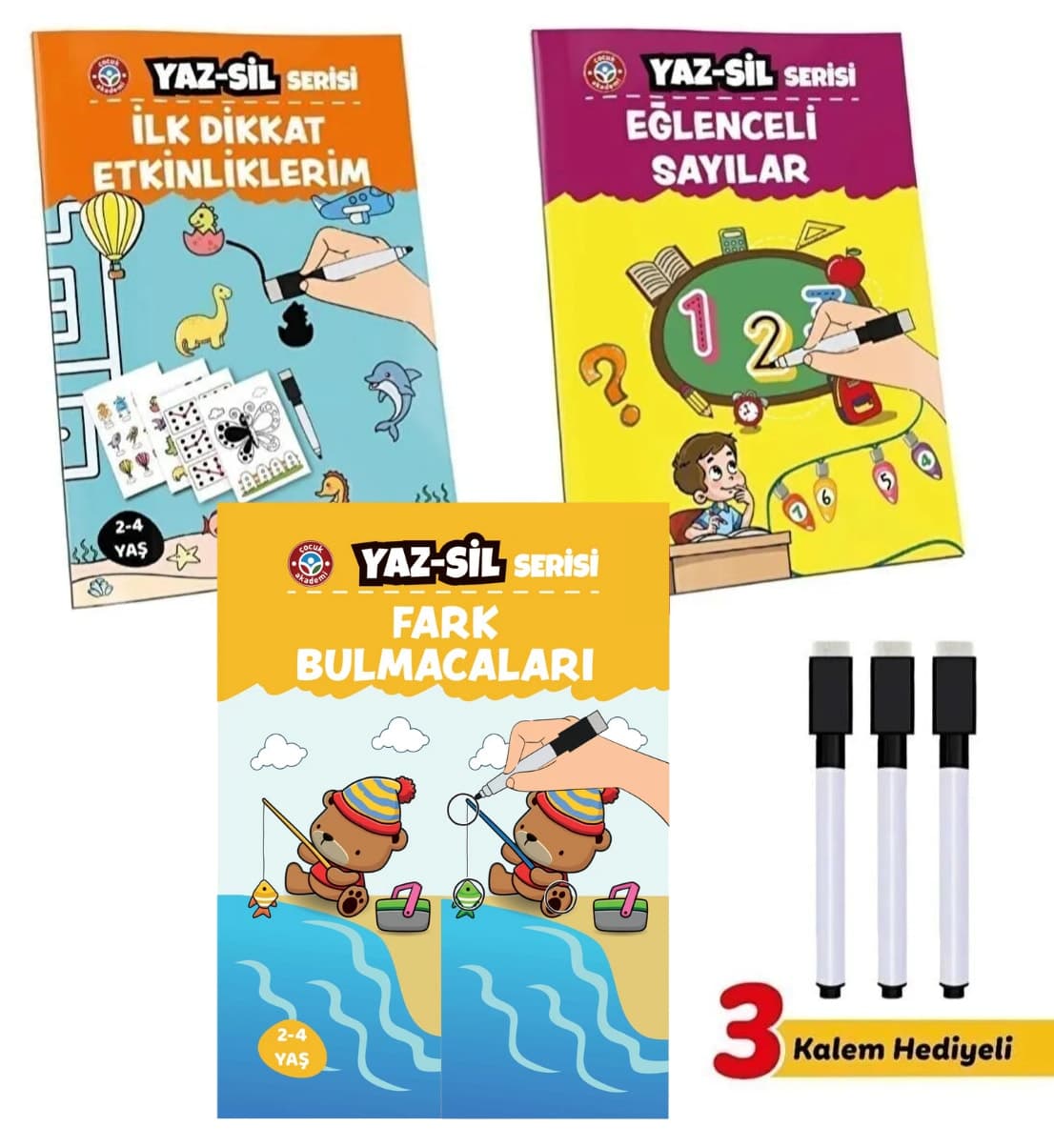مجموعه Çocuk Akademi Yaz Sil سری 3 مجموعه Çocuk Akademi Yaz Sil سری 3