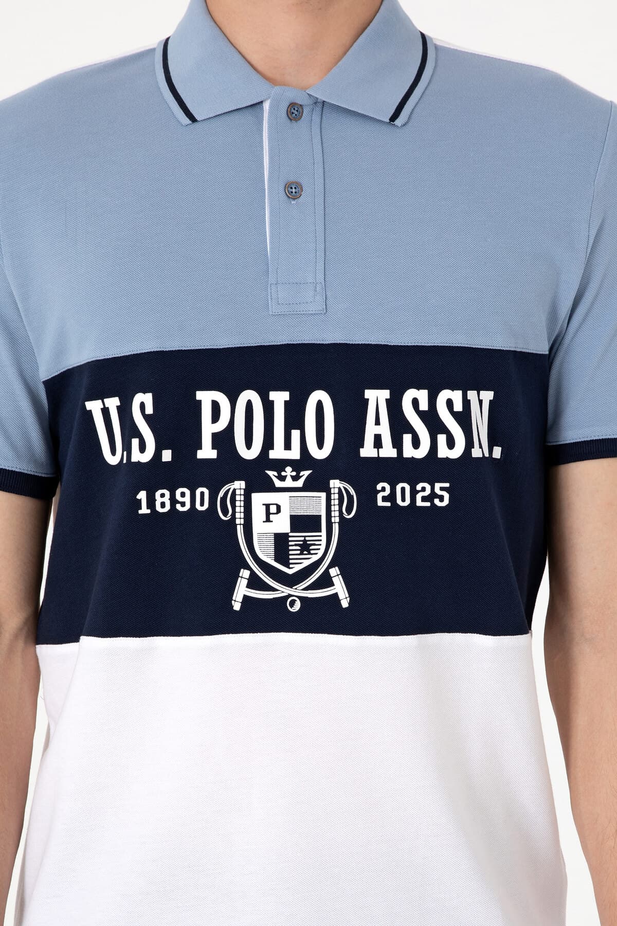 تیشرت مردانه U.S. Polo Assn. فیت معمولی یقه پولو سفید مدل 50299817-VR013 تیشرت مردانه U.S. Polo Assn. فیت معمولی یقه پولو سفید مدل 50299817-VR013