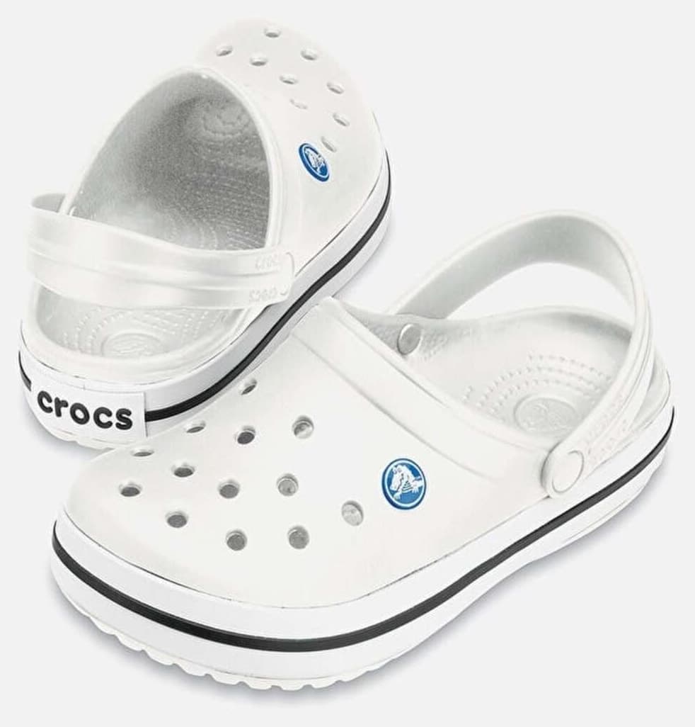 دمپایی یونیسکس Crocs Crocband سفید مدل 11016_100 دمپایی یونیسکس Crocs Crocband سفید مدل 11016_100