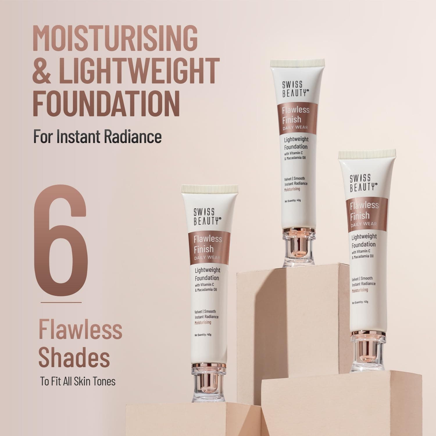 کرم پودر SWISS BEAUTY سبک مدل SB-502 رنگ سفید عاجی کرم پودر SWISS BEAUTY سبک مدل SB-502 رنگ سفید عاجی