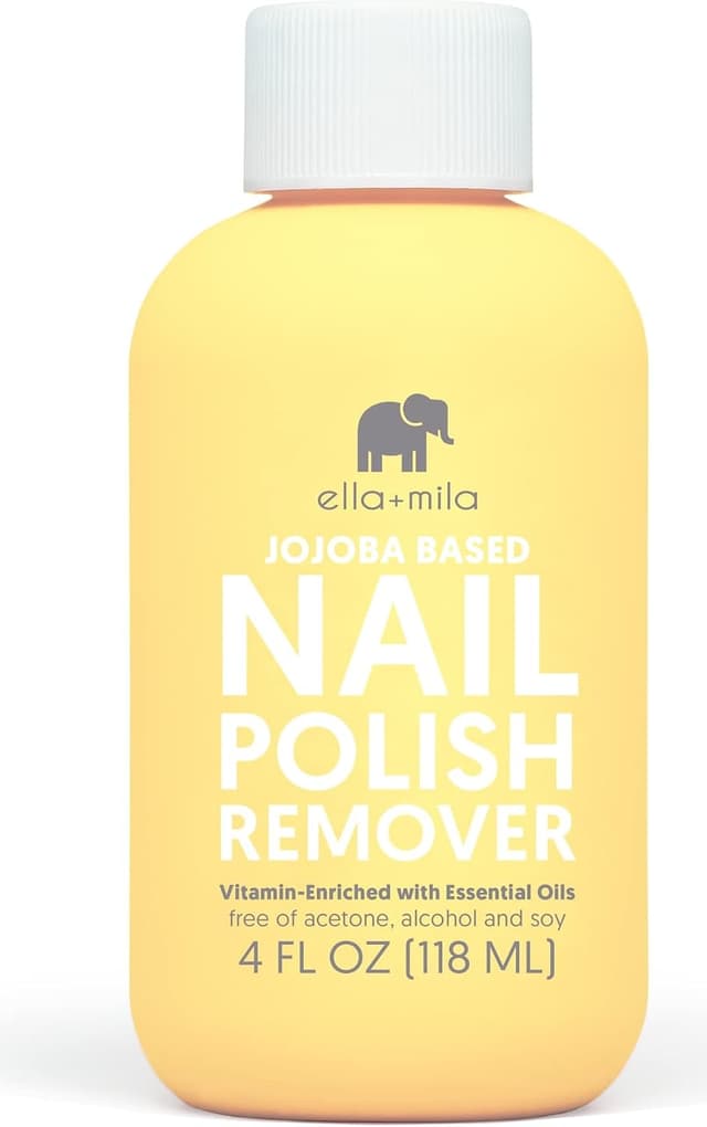 پاککننده لاک ناخن ella+mila بدون استون و غیرسمی حاوی روغن جوجوبا و ویتامینها 4 fl oz پاککننده لاک ناخن ella+mila بدون استون و غیرسمی حاوی روغن جوجوبا و ویتامینها 4 fl oz
