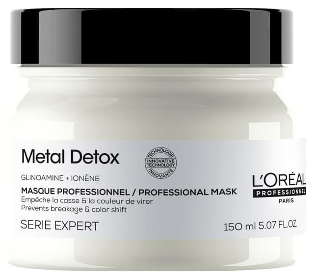 ماسک مو L'oreal Professionnel Serie Expert Metal Detox ضد شکستگی موهای آسیبدیده 150 ml ماسک مو L'oreal Professionnel Serie Expert Metal Detox ضد شکستگی موهای آسیبدیده 150 ml