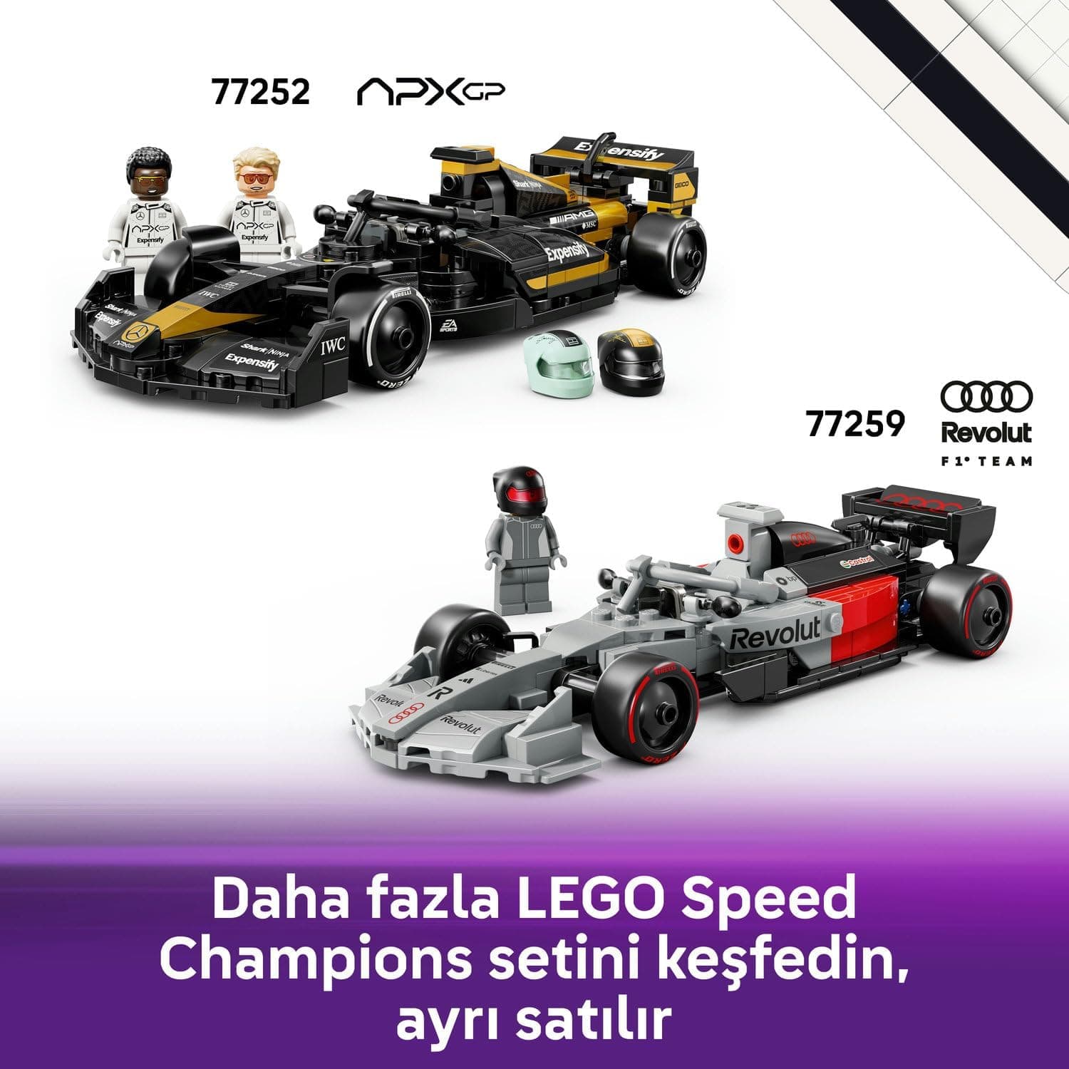 لگو Speed Champions F1 ACADEMY ماشین مسابقهای مدل 77258 لگو Speed Champions F1 ACADEMY ماشین مسابقهای مدل 77258
