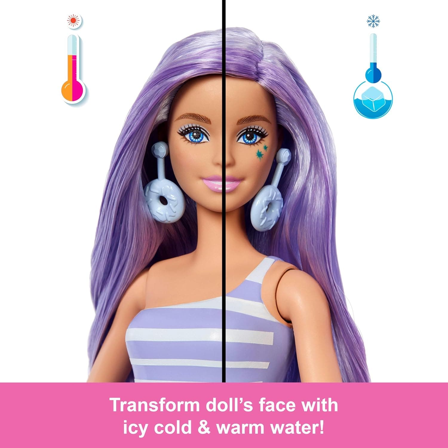 ست عروسک مد و لوازم جانبی Barbie سری Treat با تم Donut Dreams و حیوان خانگی، 8 غافلگیری شامل تغییر رنگ مدل JFY60 ست عروسک مد و لوازم جانبی Barbie سری Treat با تم Donut Dreams و حیوان خانگی، 8 غافلگیری شامل تغییر رنگ مدل JFY60