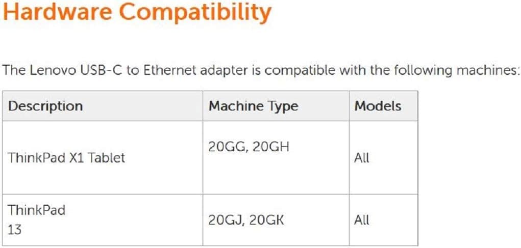 مبدل USB-C به اترنت Lenovo مبدل USB-C به اترنت Lenovo